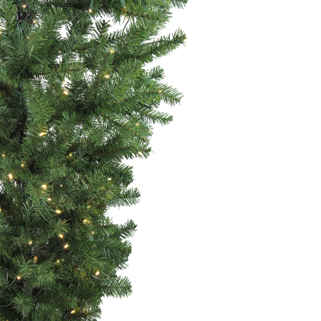 7.5' Pre-Lit Green Spruce Artificial Upside Down Christmas Tree - Warm White LED Lights 5 7.5' Pre-Lit Green Spruce Artificial Upside Down Christmas Tree - Warm White LED Lights - Image 3