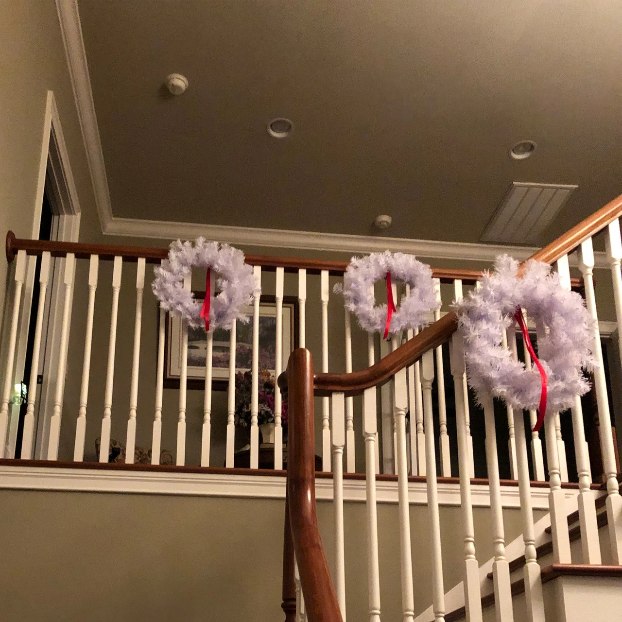 White Crystal Spruce Artificial Christmas Wreath - 20-Inch, Unlit 6 White Crystal Spruce Artificial Christmas Wreath - 20-Inch, Unlit - Image 4