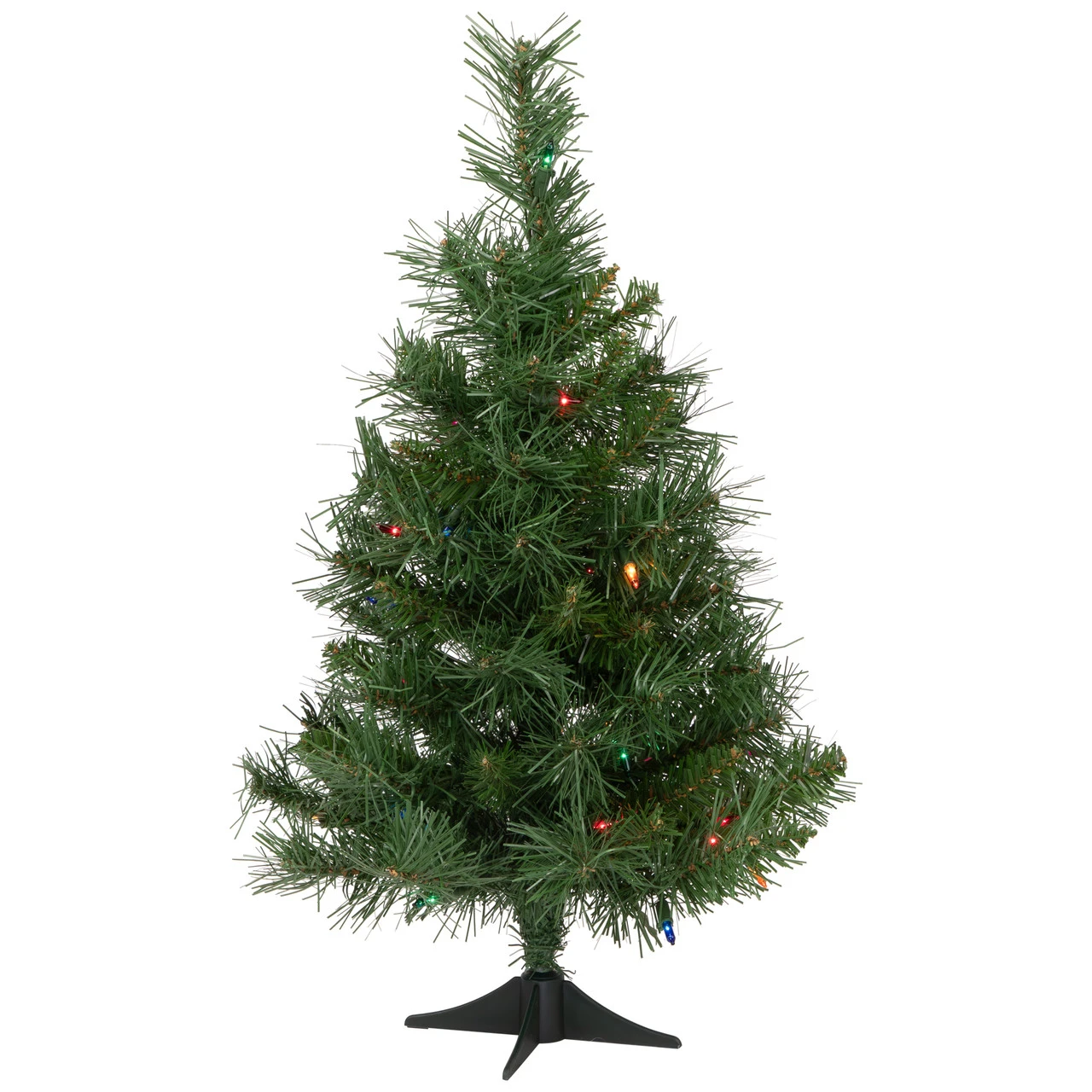 2' Pre-Lit Medium Royal Pine Artificial Christmas Tree - Multicolor Lights 4 2' Pre-Lit Medium Royal Pine Artificial Christmas Tree - Multicolor Lights - Image 2