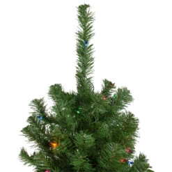6' Pre-Lit Alberta Pine Slim Artificial Christmas Tree - Multi Lights -Optimal Christmas Shop northlight z16024 1 74784.1667573458