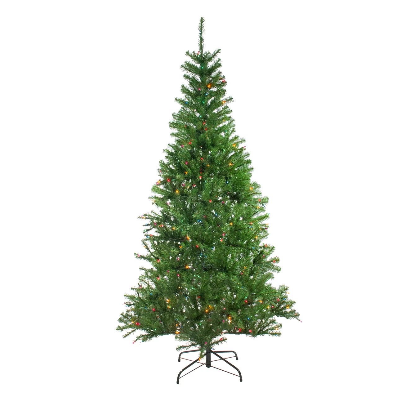 7' Pre-Lit Medium Vail Spruce Artificial Christmas Tree - Multi Lights 3 7' Pre-Lit Medium Vail Spruce Artificial Christmas Tree - Multi Lights
