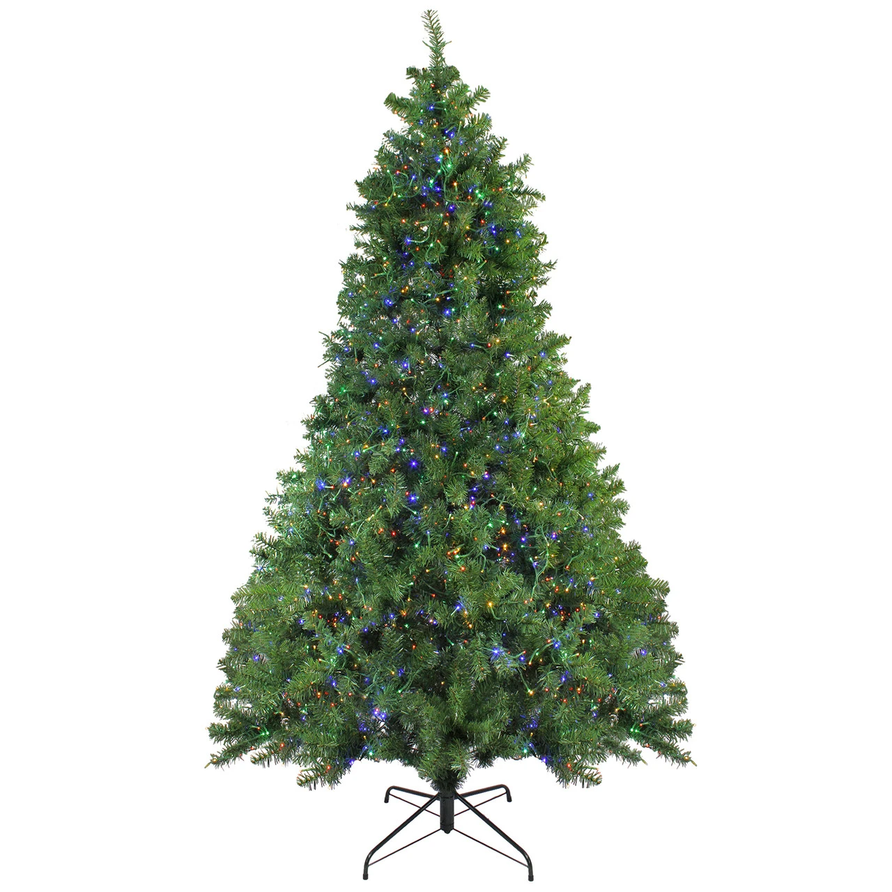 7.5' Pre-Lit Full Pike River Fir Artificial Christmas Tree - Multicolor LED Lights 5 7.5' Pre-Lit Full Pike River Fir Artificial Christmas Tree - Multicolor LED Lights - Image 3