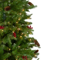 7.5’ Pre-Lit Mixed Winter Berry Pine Artificial Christmas Tree - Clear Lights 12 7.5’ Pre-Lit Mixed Winter Berry Pine Artificial Christmas Tree - Clear Lights -Optimal Christmas Shop northlight z27676 1 78964.1667570037