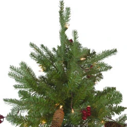 7.5’ Pre-Lit Mixed Winter Berry Pine Artificial Christmas Tree - Clear Lights 11 7.5’ Pre-Lit Mixed Winter Berry Pine Artificial Christmas Tree - Clear Lights -Optimal Christmas Shop northlight z27676 3 14633.1667570037