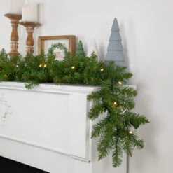 9' X 10" Pre-Lit Northern Pine Artificial Christmas Garland - Warm White LED Lights 9 9' X 10" Pre-Lit Northern Pine Artificial Christmas Garland - Warm White LED Lights -Optimal Christmas Shop northlight z35738 2 styled 59767.1677088342