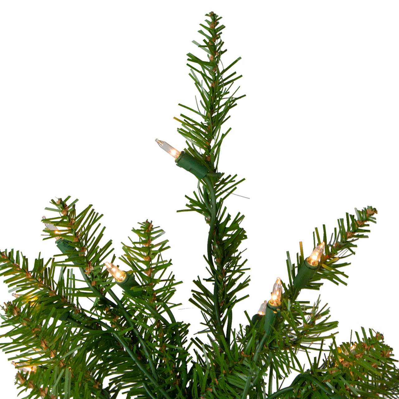 4' Pre-Lit Full Northern Pine Artificial Christmas Tree, Clear Lights 5 4' Pre-Lit Full Northern Pine Artificial Christmas Tree, Clear Lights - Image 3