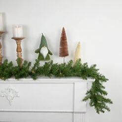 9' X 10" Pre-Lit Northern Pine Artificial Christmas Garland, Clear Lights -Optimal Christmas Shop northlight z84674 2 styled 15675.1671644063