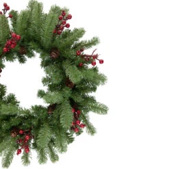 Noble Fir With Berries Artificial Christmas Wreath - 24-Inch, Unlit -Optimal Christmas Shop northlight z85364 2 updated2022new 62460.1667489918