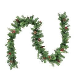 9' X 10" Noble Fir With Berries Artificial Christmas Garland - Unlit -Optimal Christmas Shop northlight z85365 3 22930.1667657623