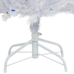 6.5’ Pre-Lit Slim Geneva White Spruce Artificial Christmas Tree, Blue Lights -Optimal Christmas Shop northlight z92373 5 17313.1667017603