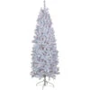 6.5’ Pre-Lit Slim Geneva White Spruce Artificial Christmas Tree, Pink Lights -Optimal Christmas Shop northlight z92375 01 18592.1684955843
