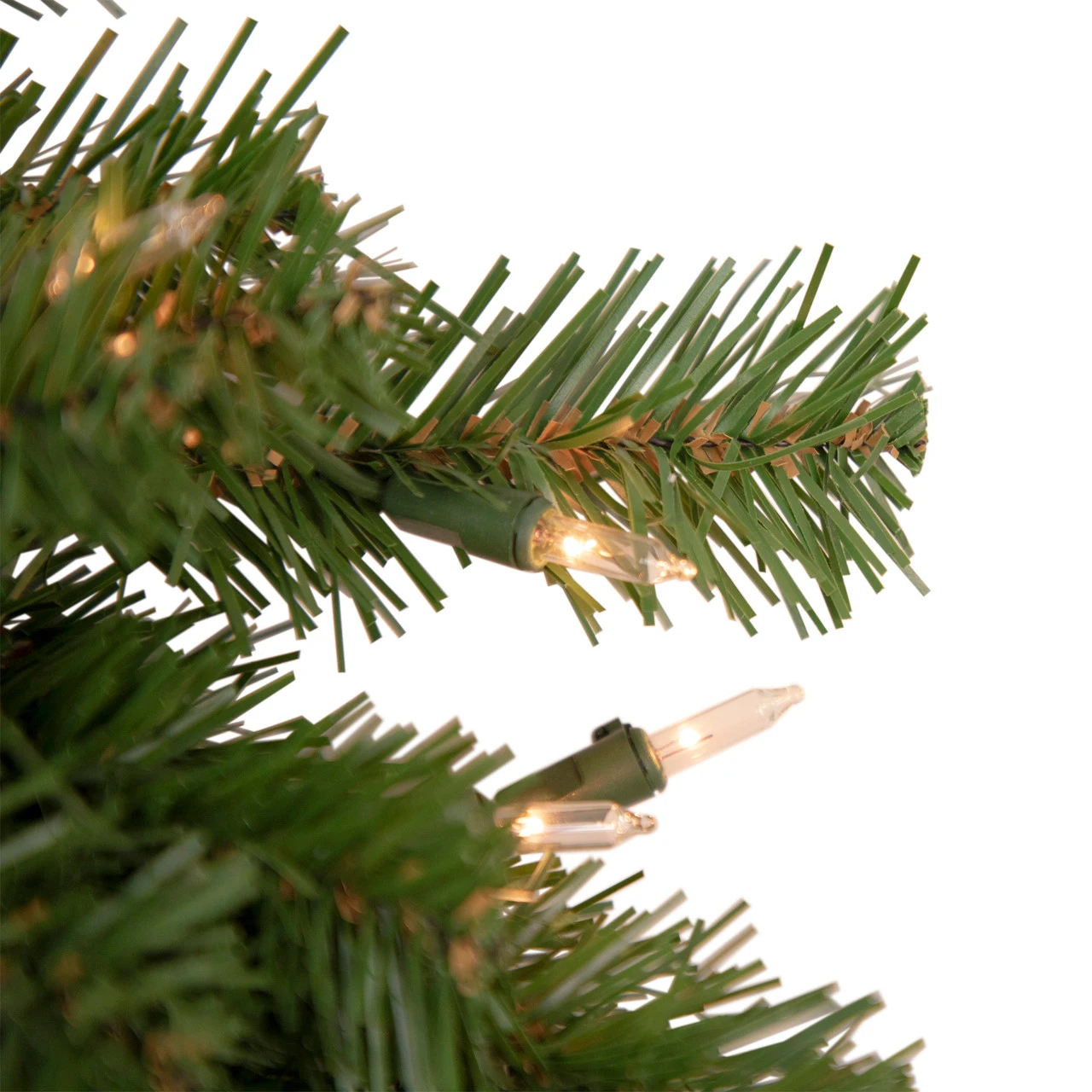 Deluxe Dorchester Pine Artificial Christmas Wreath, 18-Inch, Clear Lights 4 Deluxe Dorchester Pine Artificial Christmas Wreath, 18-Inch, Clear Lights - Image 2