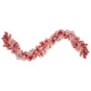 9' X 12" Pre-lit Flocked Red Pine Artificial Christmas Garland, Clear Lights -Optimal Christmas Shop northlight z92854 1 70153.1667530319