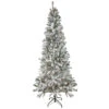 6' Pre-Lit Slim Flocked Pine Artificial Christmas Tree, Clear Lights 1 6' Pre-Lit Slim Flocked Pine Artificial Christmas Tree, Clear Lights -Optimal Christmas Shop northlight z92856 1 71951.1667490914