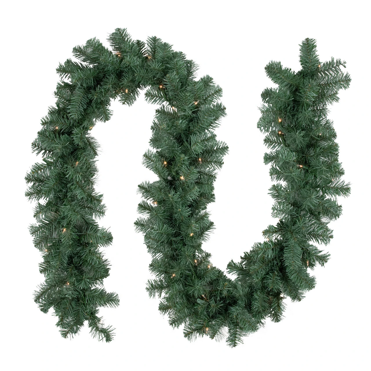 9' X 12" Pre-Lit Colorado Blue Spruce Artificial Christmas Garland, Clear Lights 3 9' X 12" Pre-Lit Colorado Blue Spruce Artificial Christmas Garland, Clear Lights