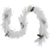 6' X 10" White Flocked Artificial Christmas Garland With Pine Cones, Unlit 2 6' X 10" White Flocked Artificial Christmas Garland With Pine Cones, Unlit -Optimal Christmas Shop northlight z94018 1 57069.1678396696