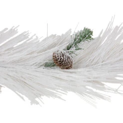 6' X 10" White Flocked Artificial Christmas Garland With Pine Cones, Unlit -Optimal Christmas Shop northlight z94018 2 44527.1678396698