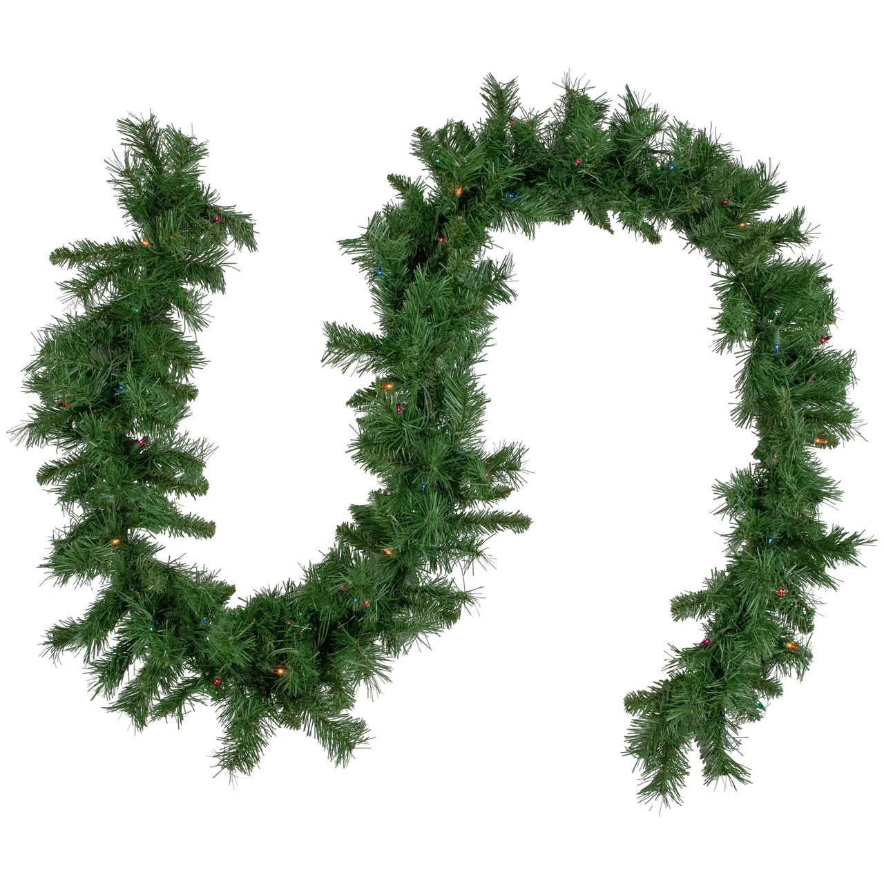 9' X 10" Pre-Lit Chatham Pine Artificial Christmas Garland, Multi-Color Lights 3 9' X 10" Pre-Lit Chatham Pine Artificial Christmas Garland, Multi-Color Lights