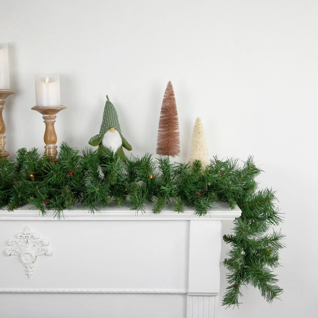 9' X 10" Pre-Lit Chatham Pine Artificial Christmas Garland, Multi-Color Lights 5 9' X 10" Pre-Lit Chatham Pine Artificial Christmas Garland, Multi-Color Lights - Image 3