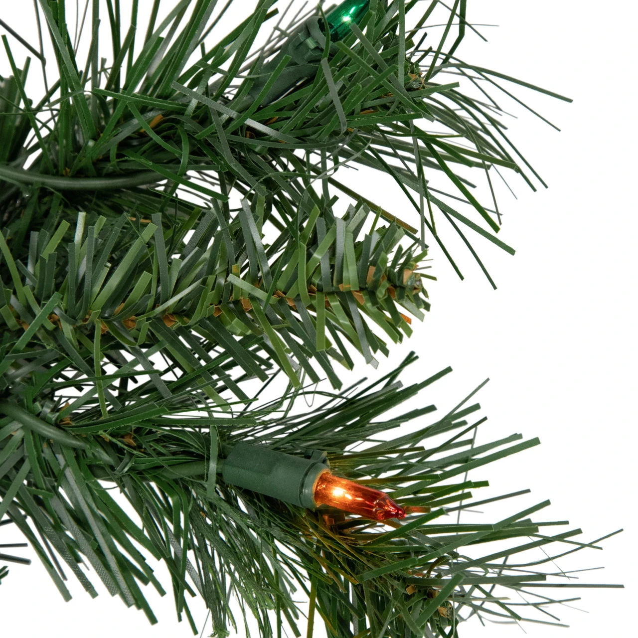 Pre-lit Chatham Pine Artificial Christmas Wreath, 24-Inch, Multi-Color Lights 4 Pre-lit Chatham Pine Artificial Christmas Wreath, 24-Inch, Multi-Color Lights - Image 2