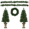 5-Piece Pre-Lit Norwich Pine Artificial Christmas Entryway Set -Optimal Christmas Shop northlight z94033 main 00865.1667530984