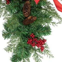 Set Of 2 Mixed Cedar And Pine Christmas Chair Back Swags 13 Set Of 2 Mixed Cedar And Pine Christmas Chair Back Swags -Optimal Christmas Shop northlight z94040 3 05564.1667488594