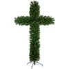 7' Pre-Lit Artificial Pine Christmas Cross - Warm White LED Lights -Optimal Christmas Shop northlight z94305 01 08466.1683905722