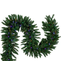 25' X 20" Pre-Lit Buffalo Fir Artificial Christmas Garland - Multi-Color LED Lights -Optimal Christmas Shop northlight z94306 3 95767.1686572360