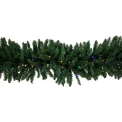 25' X 20" Pre-Lit Buffalo Fir Artificial Christmas Garland - Multi-Color LED Lights -Optimal Christmas Shop northlight z94306 4 57156.1686572361