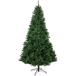 7.5' Pre-Lit Manchester Pine Instant Connect Artificial Christmas Tree, Dual LED Lights -Optimal Christmas Shop northlight z94430 2 92659.1668089862
