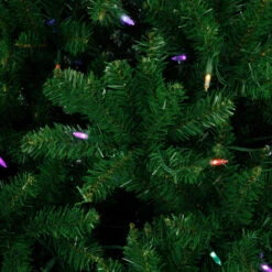 7.5' Pre-Lit Manchester Pine Instant Connect Artificial Christmas Tree, Dual LED Lights -Optimal Christmas Shop northlight z94430 6 97991.1668089865