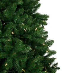 7.5' Pre-Lit Manchester Pine Instant Connect Artificial Christmas Tree, Dual LED Lights -Optimal Christmas Shop northlight z94430 7 39119.1668089866