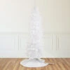 9' Pre-Lit Rapids White Pine Pencil Artificial Christmas Tree, Clear Lights -Optimal Christmas Shop northlight z94479 1updat 41710.1667531303