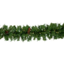 9' X 12" Pre-Lit Dakota Red Pine Artificial Christmas Garland - Clear Dura Lights -Optimal Christmas Shop northlight z99381 2updated 26294.1669140550
