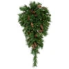 30" Pre-Lit Dakota Red Pine Artificial Christmas Teardrop Swag, Clear Dura Lights -Optimal Christmas Shop northlight z99413 39025.1684870258