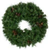 Dakota Red Pine Artificial Christmas Wreath With Pine Cones - 24-Inch, Unlit -Optimal Christmas Shop northlight z99419 79477.1667659851