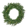 Pre-Lit Buffalo Fir Artificial Christmas Wreath - 30-Inch, Warm White LED Lights -Optimal Christmas Shop northlight z99650 54775.1667659853