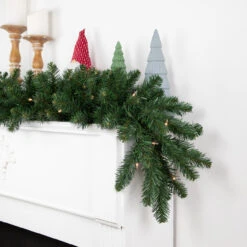 9' X 12" Pre-Lit Buffalo Fir Artificial Christmas Garland - Clear Lights -Optimal Christmas Shop northlight z99687 2 styled 85756.1677088658