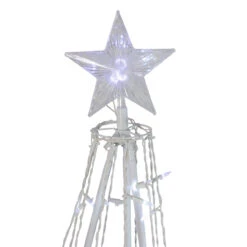 5' Pure White LED Lighted Cone Tree Outdoor Christmas Decoration -Optimal Christmas Shop northlight zg15656 2 53396.1667490089