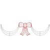 3-Piece Lighted Red And White Bow And Swag Christmas Decoration 1 3-Piece Lighted Red And White Bow And Swag Christmas Decoration -Optimal Christmas Shop northlight zg27643 1 89461.1667534158