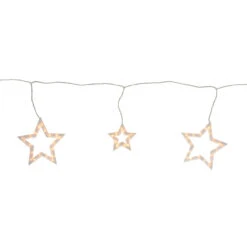 6ct Clear Star Shaped Icicle Christmas Lights - 9 Ft White Wire -Optimal Christmas Shop northlight zg27645 2 60586.1667570772