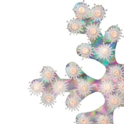 12" Lighted Holographic Snowflake Christmas Window Decoration -Optimal Christmas Shop northlight zg92293 2 21400.1667569749