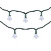 10-Count Pure White LED Star Christmas Light Set, 4ft Green Wire 2 10-Count Pure White LED Star Christmas Light Set, 4ft Green Wire -Optimal Christmas Shop northlight zg92295 1 11595.1667572160