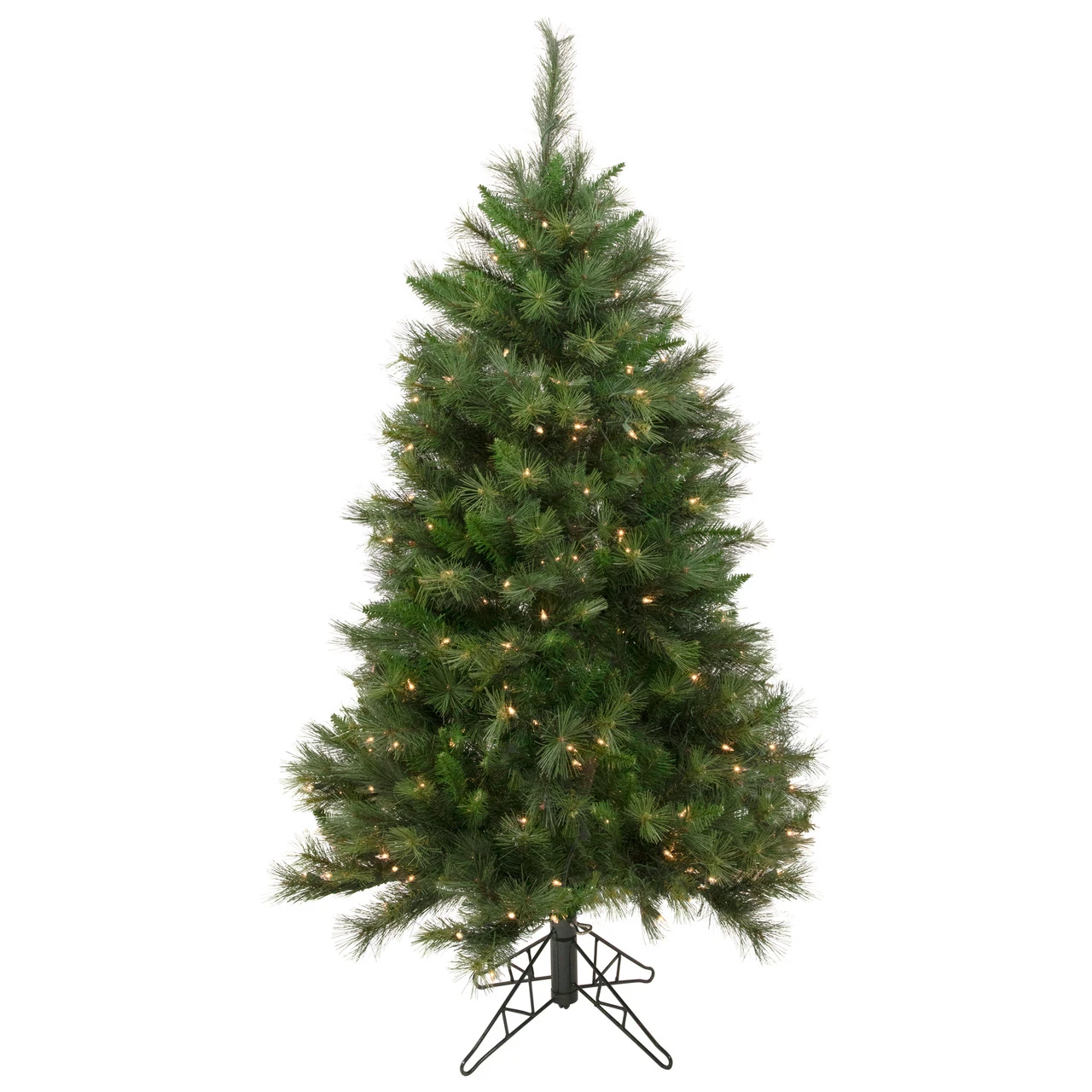 5' Pre-Lit Green Medium Canyon Pine Artificial Christmas Tree, Clear Lights 3 5' Pre-Lit Green Medium Canyon Pine Artificial Christmas Tree, Clear Lights