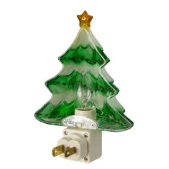 5.5" Green And White Beaded Frosted Christmas Tree Night Light 7 5.5" Green And White Beaded Frosted Christmas Tree Night Light -Optimal Christmas Shop northlightct 70 636 107 2 86189.1667569521