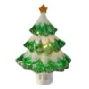 5.5" Green And White Beaded Frosted Christmas Tree Night Light -Optimal Christmas Shop northlightct 70 636 107 28163.1667569520
