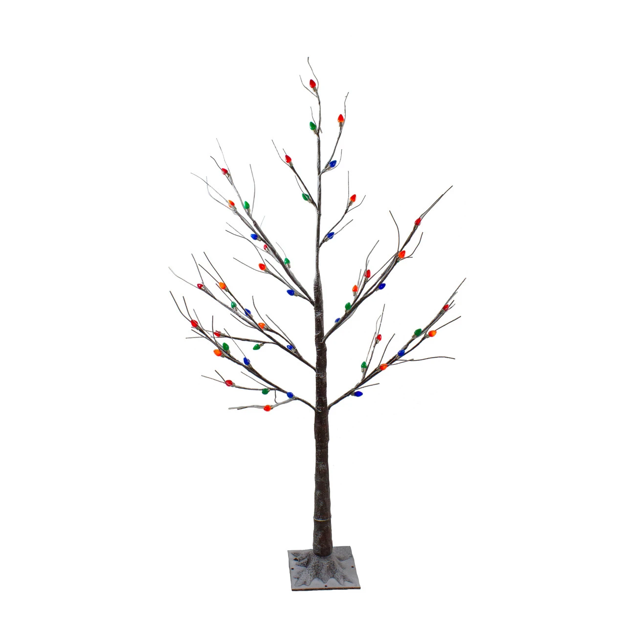 4' Pre-Lit LED Brown Artificial Christmas Tree- Multi-Colored Lights 3 4' Pre-Lit LED Brown Artificial Christmas Tree- Multi-Colored Lights