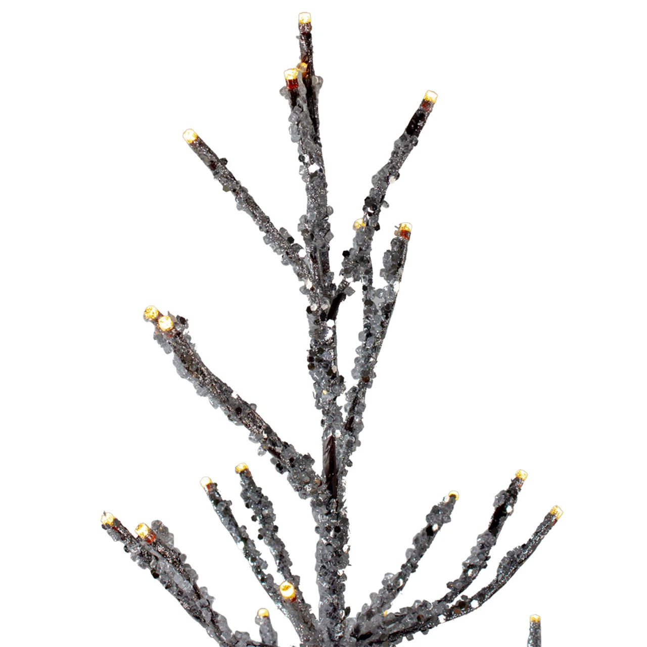 4' Pre-Lit LED Brown Artificial Christmas Tree With Icicle Lights- Clear Lights 4 4' Pre-Lit LED Brown Artificial Christmas Tree With Icicle Lights- Clear Lights - Image 2