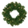 Pre-Lit Deluxe Windsor Pine Artificial Christmas Wreath - 12-Inch, Clear Lights -Optimal Christmas Shop northlightgb yww812 grupdate 81000.1667573677