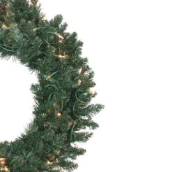 Pre-Lit Traditional Pine Artificial Christmas Wreath - 30-Inch, Clear Lights -Optimal Christmas Shop northlightm84358b 70929.1667641246